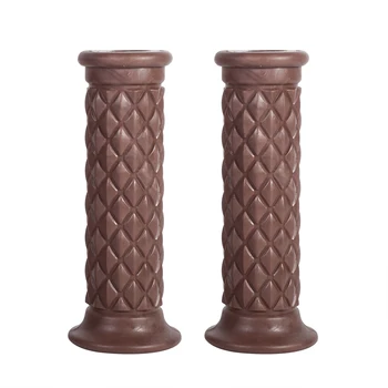 

2 pcs7/8 Rubber Handlebar Hand Grip Bar End For Motorcycle Bike Cafe Racer Outdoor Sports for universal 22MM handlebar