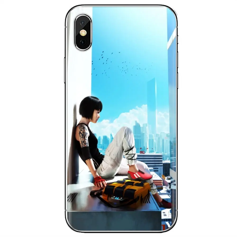 For iPhone 11 Pro 4 4S 5 5S SE 5C 6 6S 7 8 X XR XS Plus Max iPod Touch Silicone Case 3d digital art Mirrors Edge video games | Мобильные