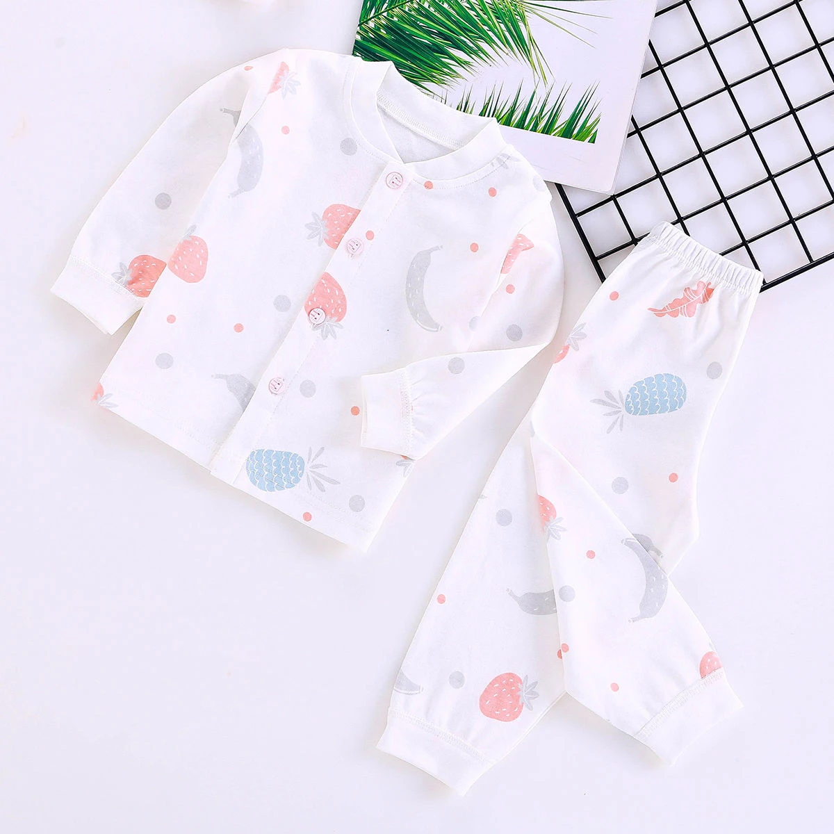 Baby Clothing Set near me 0-2 Years Soft Baby Clothes Set Spring Autumn Cotton Newborn Baby Boys Girls Clothes 2PCS Baby Pajamas Unisex Kids Clothing Sets baby shirt clothing set