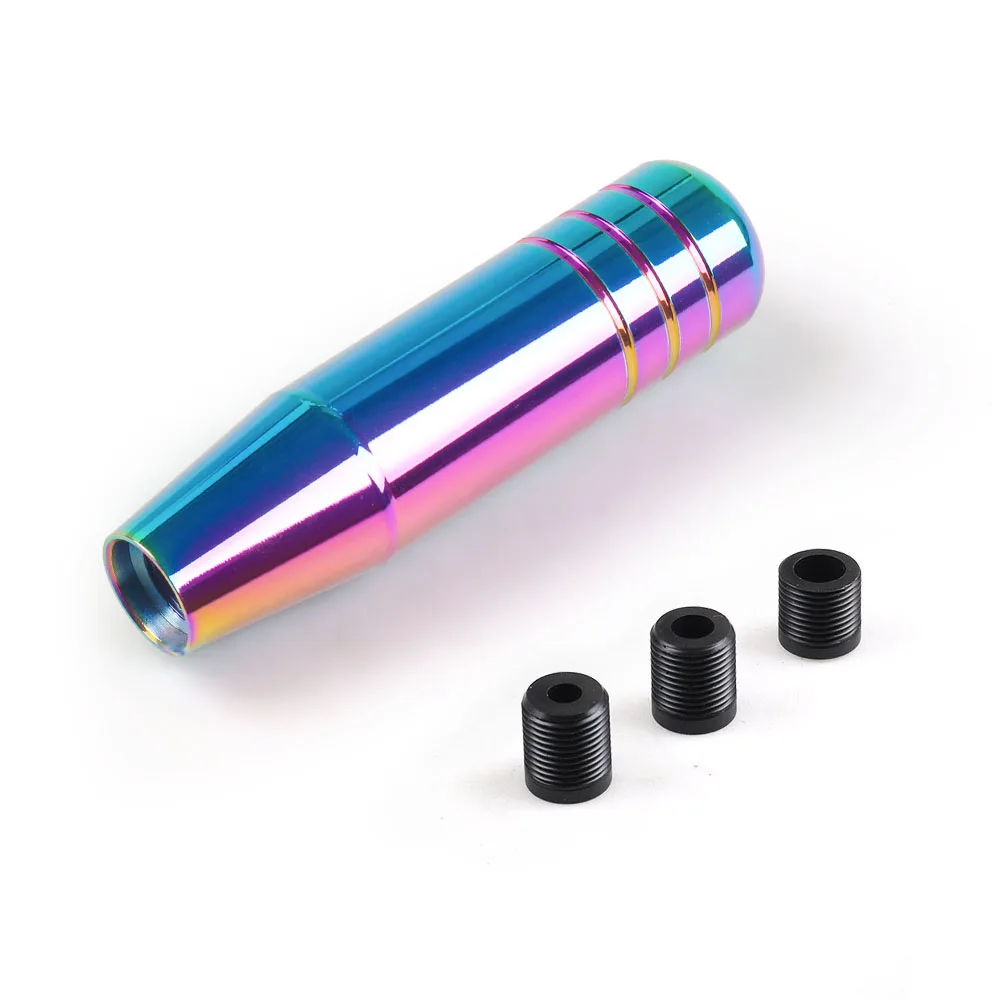 13CM Aluminum Gear Shift Knob Racing Car Universal Manual Transmission Shifter Lever Knob With three adapters gear shift knob