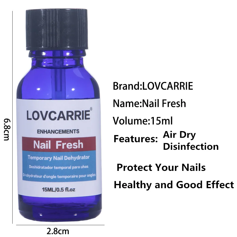 1 PCS Nail Fresher Professional Acrylic Nail Primer Cleanser Enhancement Dehydrator Disinfection Liquid Lasting Gel Polish Fresh