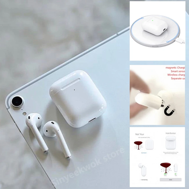 

air 2 Bluetooth Earphone Wireless earphones Touch control Earbud Surround & Charging case for iPhone Android 1:1 airpods