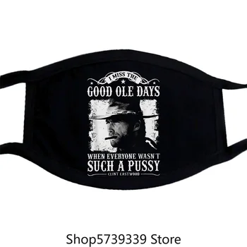 

Clint Eastwood I Miss The Good Ole Days Such At Mask Black Washable Reusable Mask
