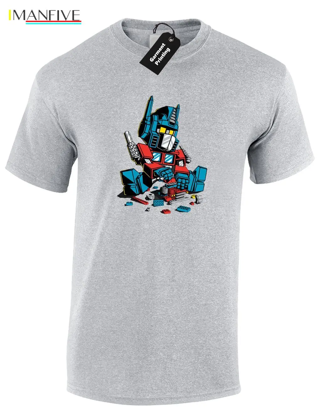 

OPTIMUS LEGO MENS T SHIRT COOL FUNNY TRANSFORMER INSPIRED RETRO PRIME FASHION 100% Cotton Short Sleeve O-Neck Tops Tee Shirts