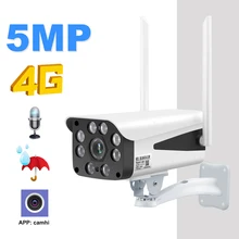 Hismaho 5MP IP камера wifi уличная CCTV камера 4G 3g SIM карта камера 1080P HD безопасность двухстороннее аудио ИК Ночное Видение Camhi