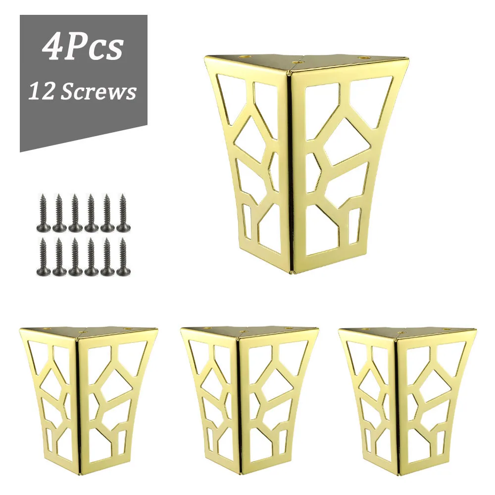 

1/2/4PCS Furniture Sofa Legs Heavy Duty Modern Style Cabinet Foot Hollow Out Modern For Sofa Coffee Table Cabinet TV Stands