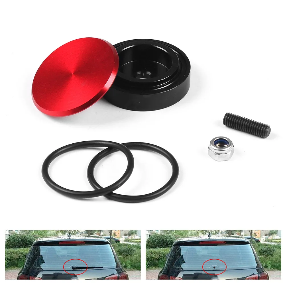 1 Set Aluminum Car Rear Wiper Delete Kit Plug Cap for Honda Universal Car Accessories 3