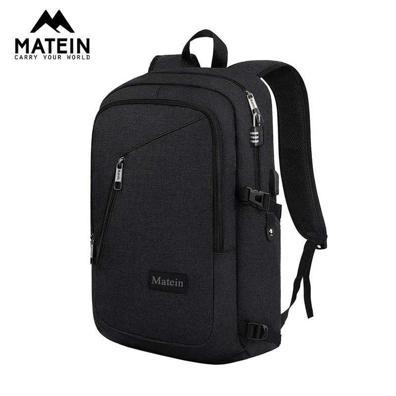 Рюкзак Matein водонепроницаемый с usb портом для зарядки 15 6 дюйма|Рюкзаки| |