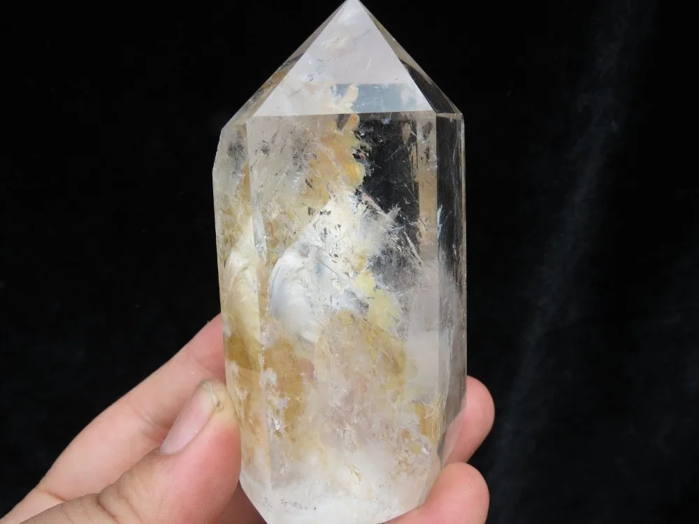 afa880322+++gram yellow natural transparent quartz crystal point | Дом и сад