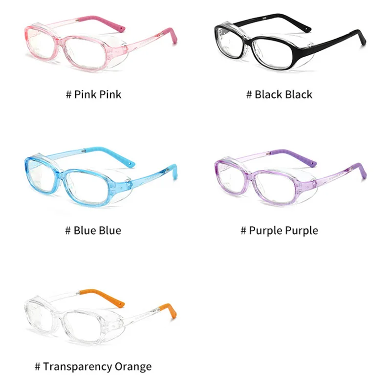 Kids Moisturizing Goggles PC Lens TR90 Eyeglasses Anti Dust Windproof for Boy and Girl Anti-Pollen Blue Light Blocking Glasses
