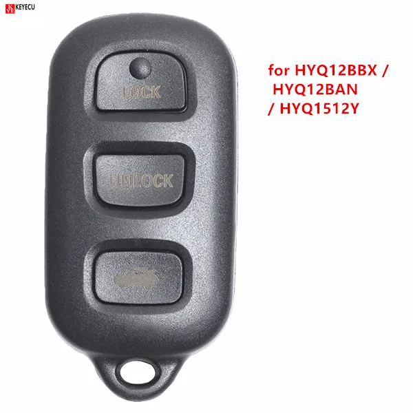 Keyecu 10*3+ паника 315 МГц автомобиль дистанционного брелок для Toyota Avalon 1998 1999 2000 2001 2002 2003 2004 для HYQ12BBX, HYQ12BAN, HYQ1512Y
