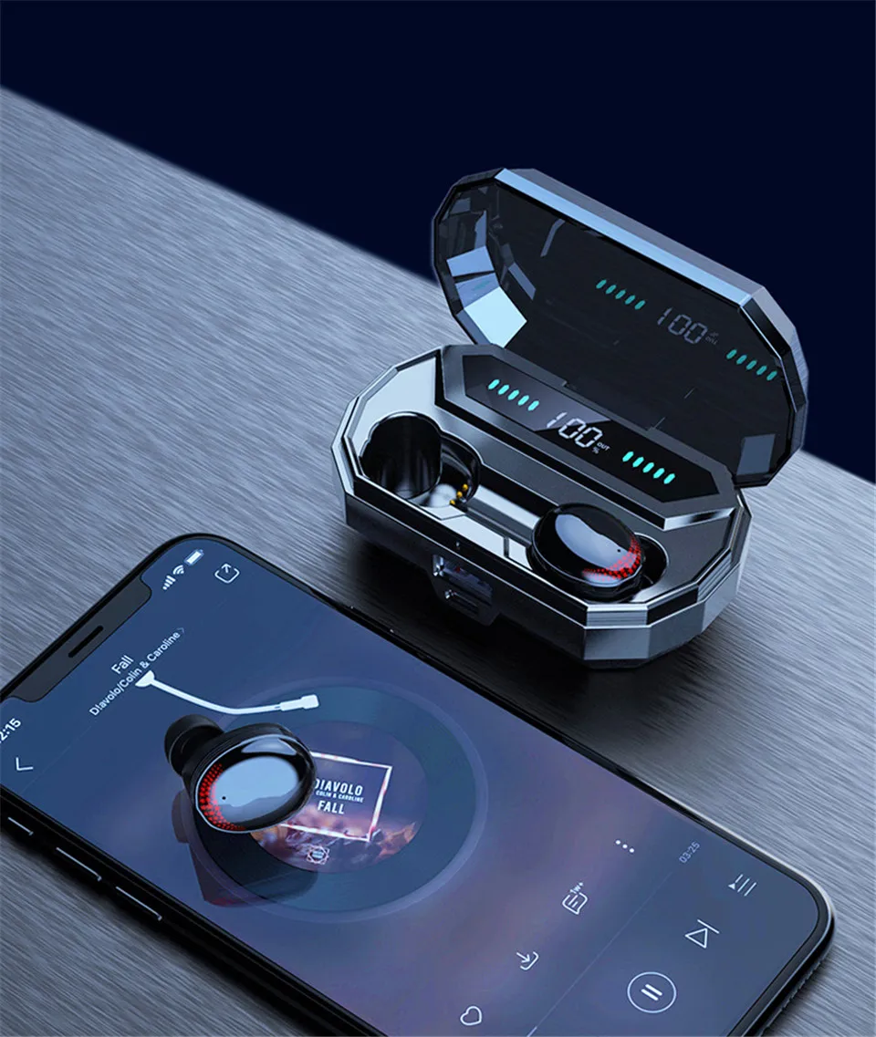 Новые многофункциональные 3D стерео Bluetooth наушники с дисплеем батареи сенсорное управление Беспроводные наушники с регулятором громкости