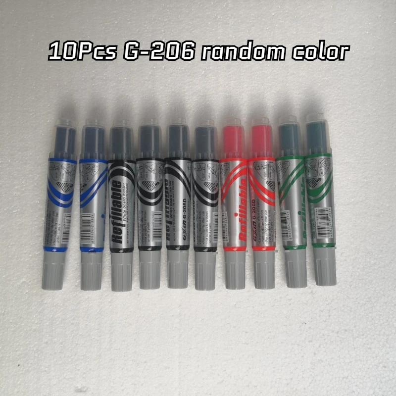 Gxin-rotuladores borrables de 10 G-218, recambio reemplazable, punta de  fibra, tinta a base de agua, suministros de Reunión Escolar, Envío Gratis,  piezas - AliExpress