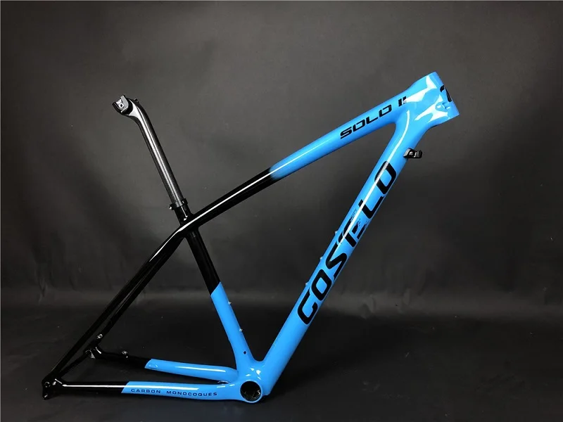 Top 2019 T1000 Carbon Fiber Costelo SOLO II Mountain MTB 29er Carbon frame bicycle frame seatpost clamp only 820-920g Super light 1