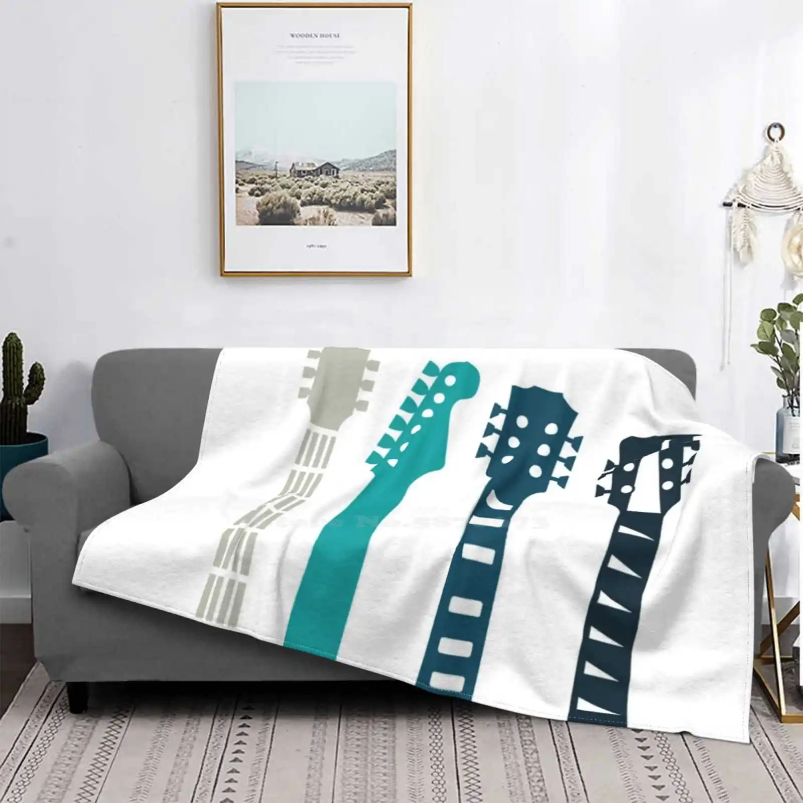 Guitar Necks Trend Style Funny Fashion Soft Throw Coperta Chitarra Guitarist Musica Acustica Ricke Cker Guitar Hero Strings Podio