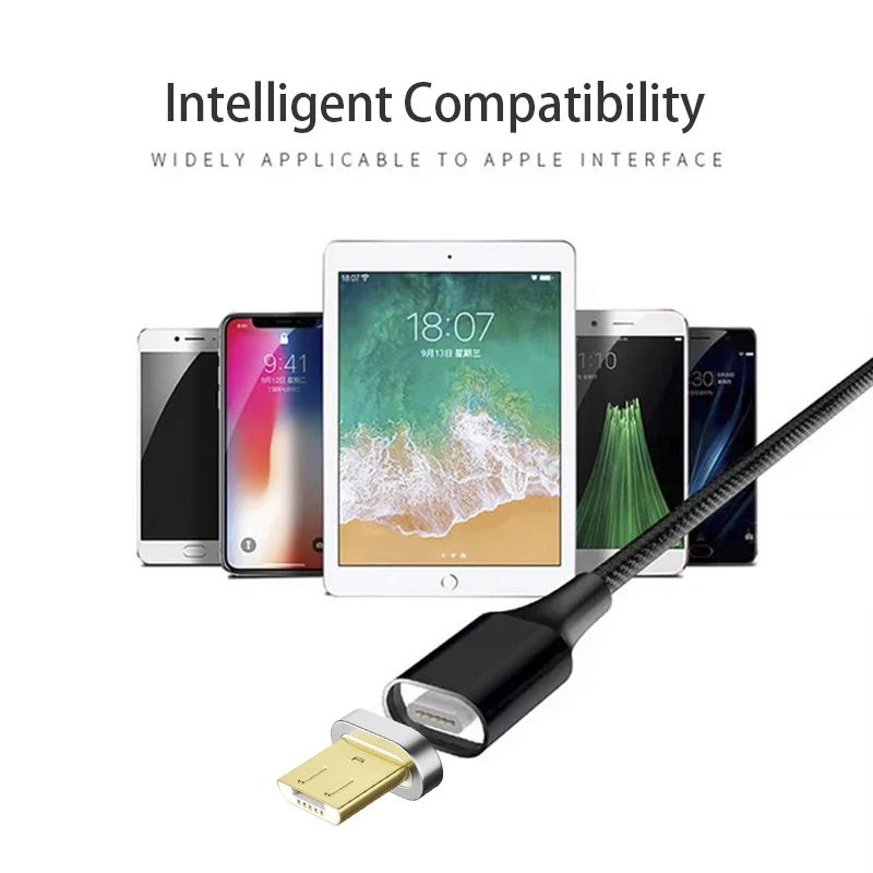 

Magnetic Data Line Double-Sided Tape Data Source Source Magnetic Data Line for Micro USB Charging Line 3A Cord Wire Charger