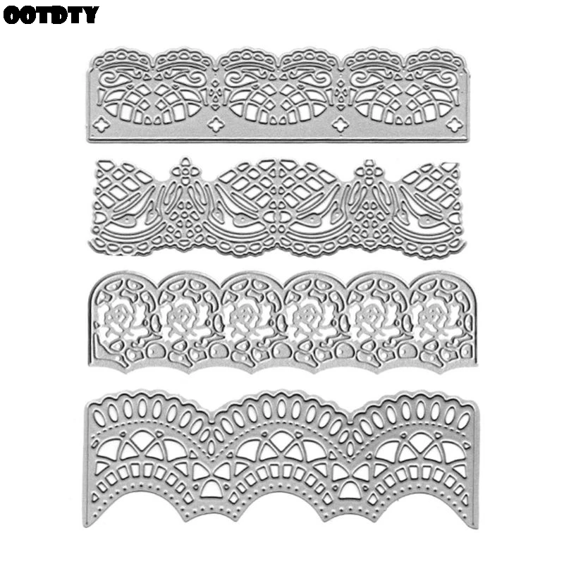  DIY Cutting Dies Wedding Invitation lace Border Embossing Stencil Template for Scrapbooking Embossi - 4.00004E+12