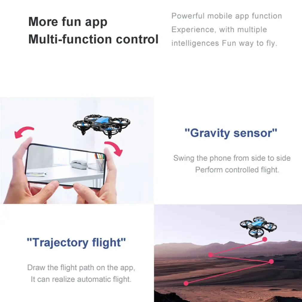 2021 NEW Quadcopter V8 drone 4k profesional 1080P 480P HD Camera WiFi Fpv Air Pressure Altitude Hold Black RC Drone Toy