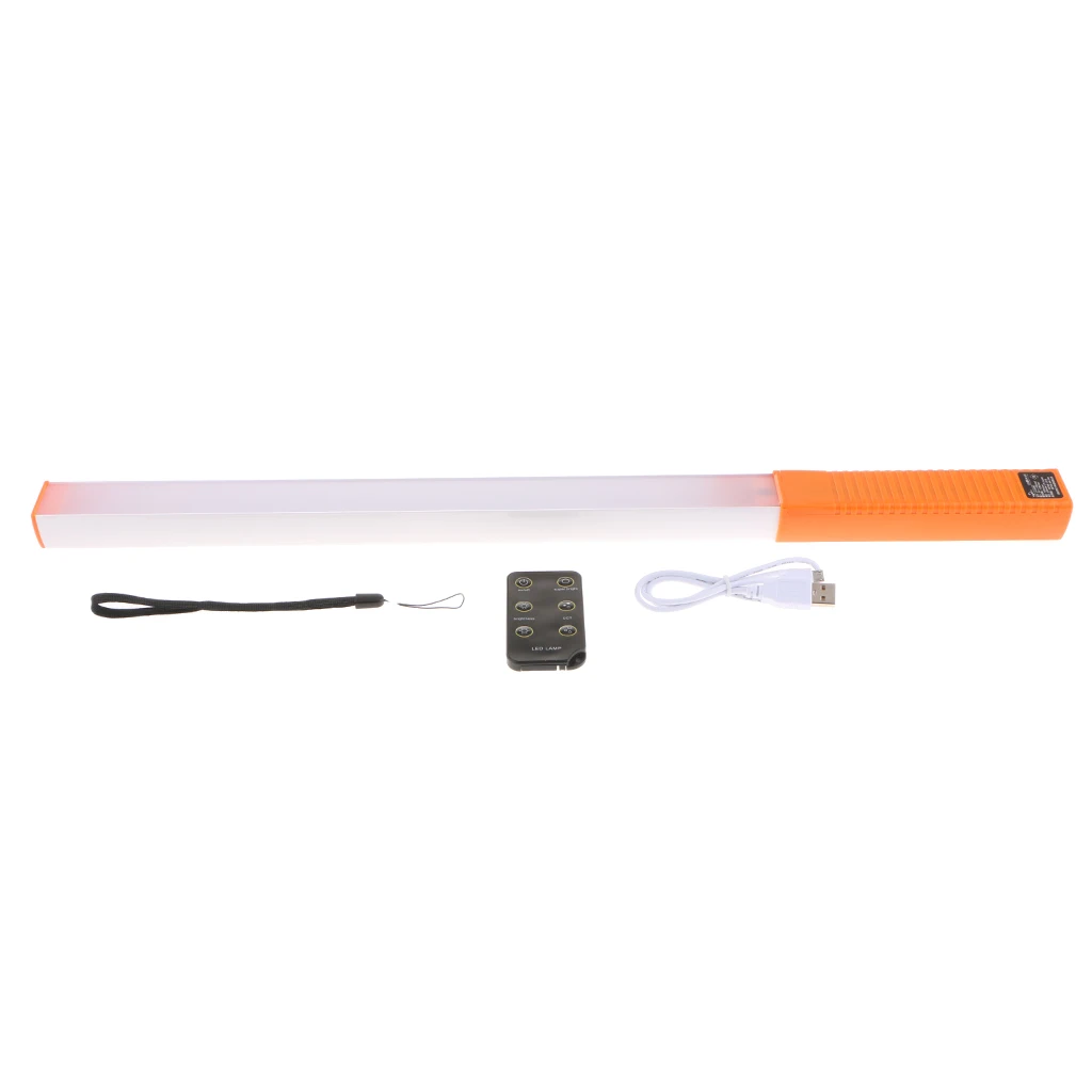 LED Video Light Wand Ice Light Photo Studio Lighting Kit with Remote Control Rechargeable Battery and 30 Brightness Level