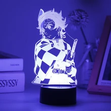 

Anime Led Lamp Kimetsu No Yaiba Night Light Demon Slayer Tanjirou Nezuko Decor Gift Base And Acrylic Board Are Sold Separately