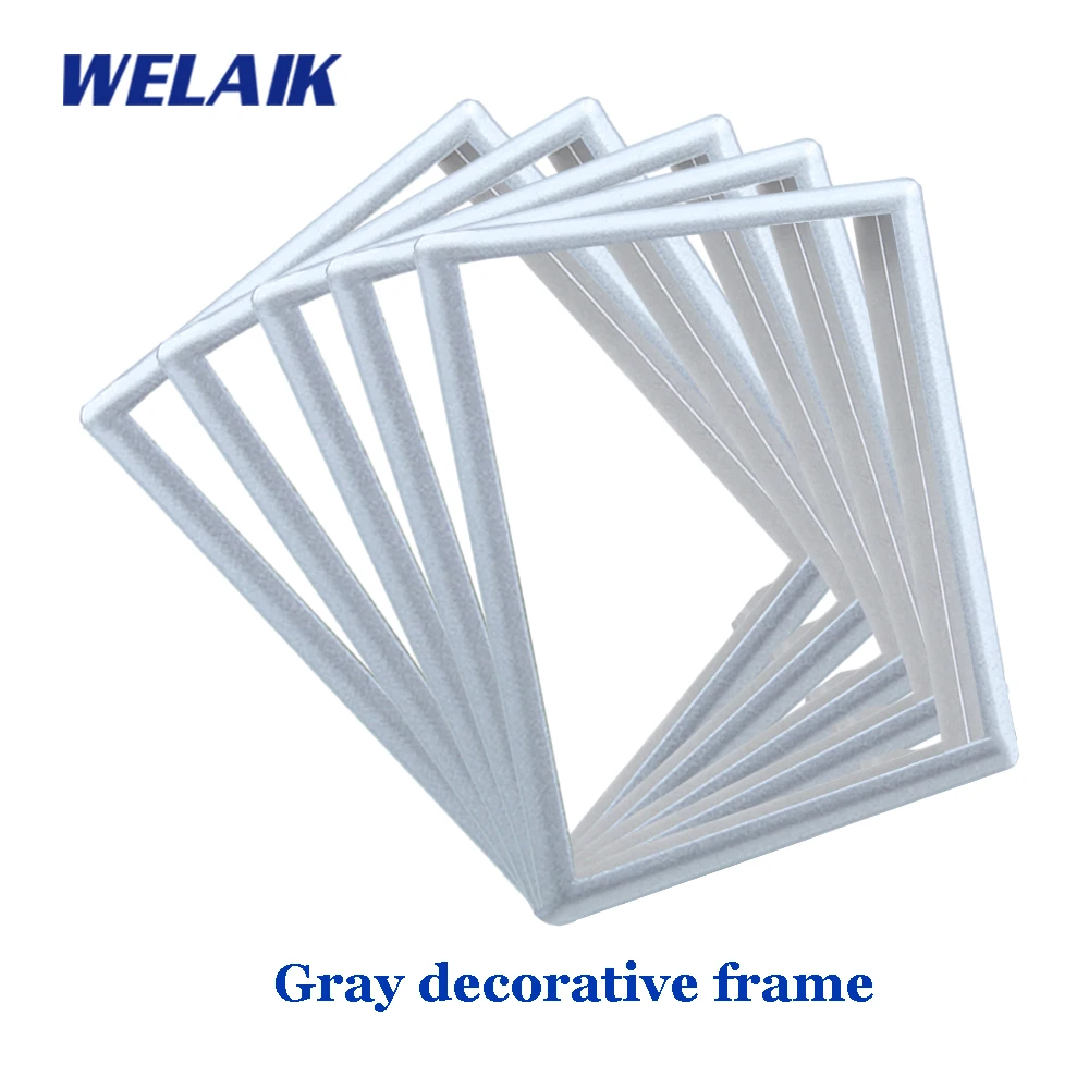 WELAIK EU серебристый-декоративная рамка-поверхность Chrome-plating-ZSK101Y