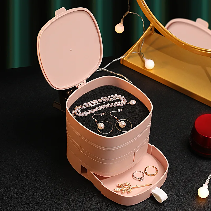 Girl Large Jewelry Box Complete Storage Manager Rotating New Space For Display Neat and nice | Украшения и аксессуары