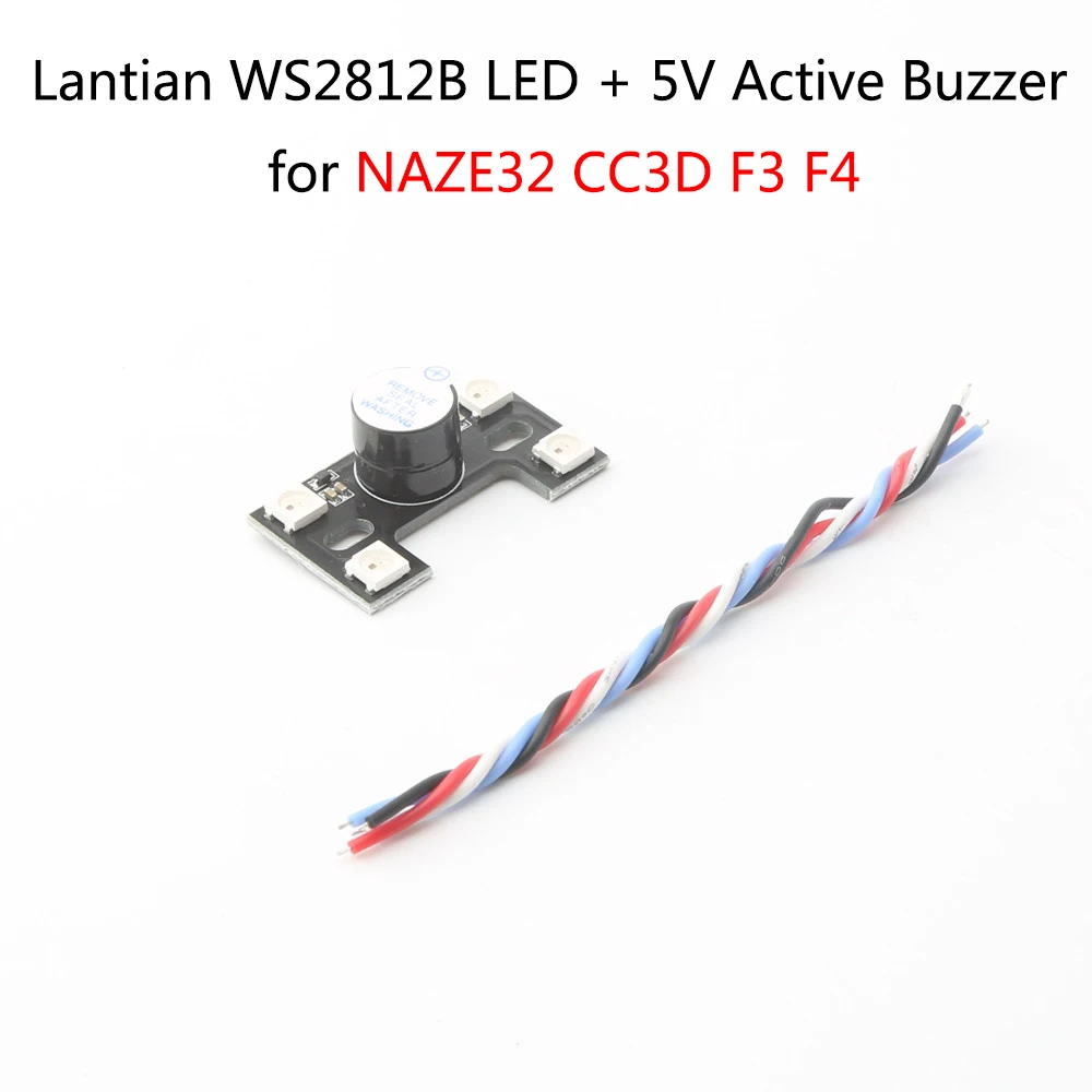 

Best Deal Lantian WS2812B LED + 5V Active Buzzer for NAZE32 CC3D F3 F4 Flight Controller FPV Racing Drone RC Quadcopter Parts