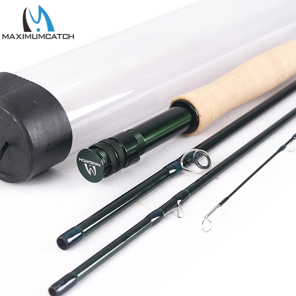 Maxcatch Carbon Fiber Fly Fishing Rod Travel Tube(Case) with Aluminum Cap – Fits Any 9ft/10ft 4pcs Fly Rod