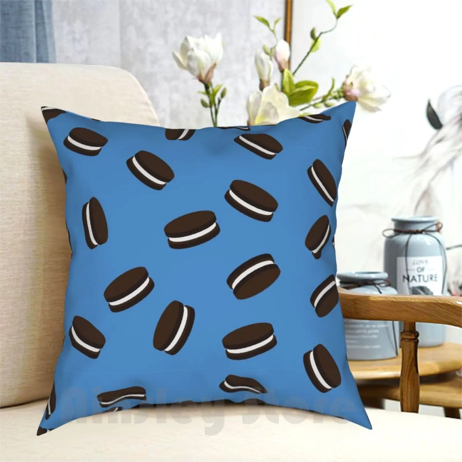 

Oreo Cookies Pattern 01 Pillow Case Printed Home Soft Throw Pillow Oreo Cookies Pattern Meal Kids Afternoon Milk