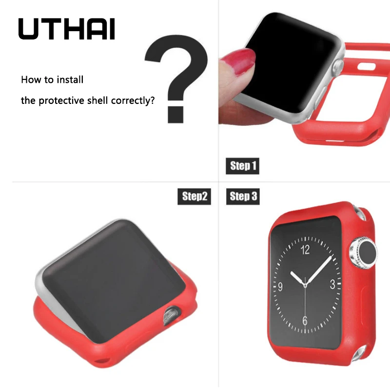 UTHAI P61 Anti-fall Ʈ Ǹ ̽ Apple ð ø 5 40MM 44MM iWatch ø 1 2 3 4 5 Ŀ  ȣ 42mm 38