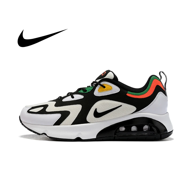 Оригинальные оригинальные мужские кроссовки NIKE AIR MAX 200, кроссовки для бега, спортивная обувь, уличная спортивная обувь, удобные трендовые новые AQ2568-101