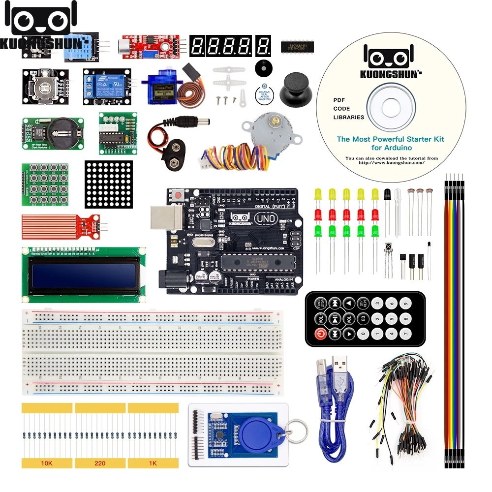 Самый мощный стартовый набор RFID для Arduino UNO R3 обновленная версия Обучающий с