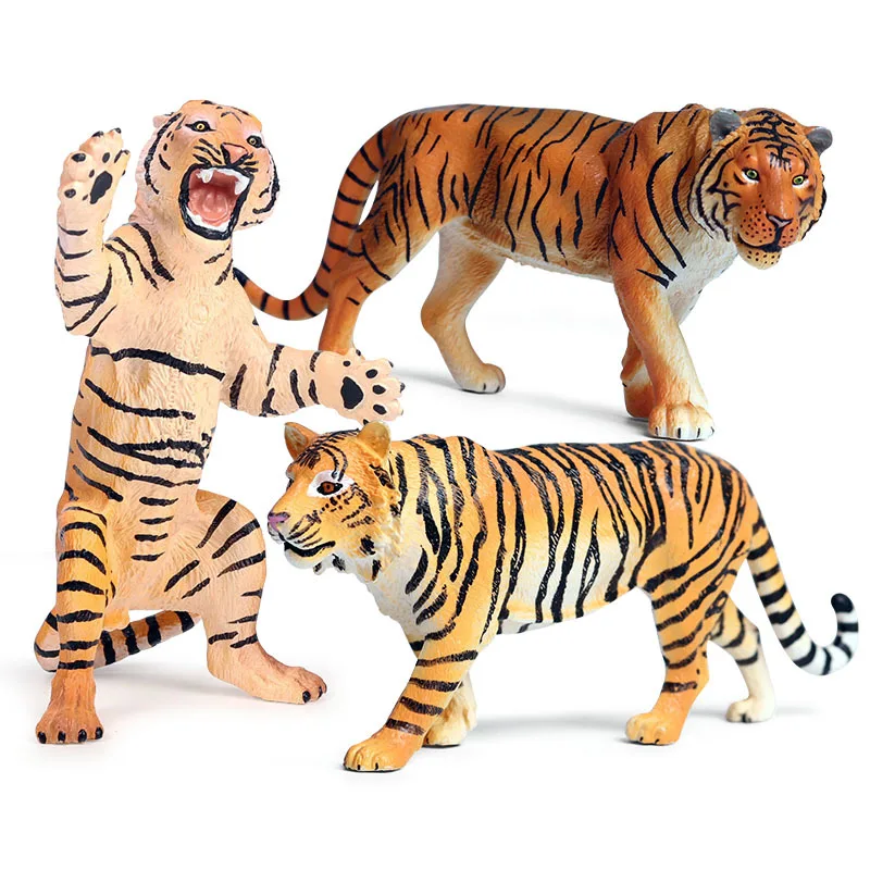 

Children's Simulation Wild Animal Model Static Solid Tiger Model Decoration Children's Toy Bengal Tiger