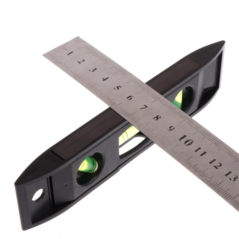

OOTDTY 15cm Spirit Level 3Bubble Level Torpedo Magnetic Gradienter Level Measuring Tool A5YD