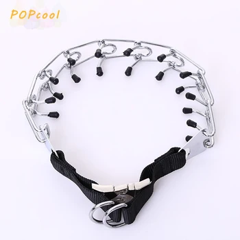 

Pinch Dog Training Chain Collar Iron Metal Prong Pet Choker Stainless Steel Collars Dog Supplies Walking Training Tool Supplies