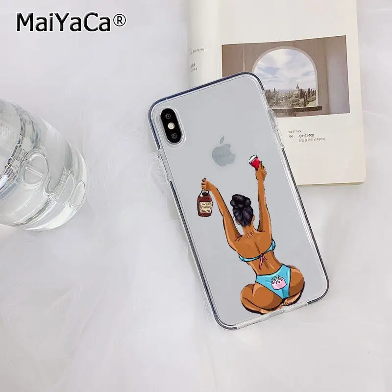 MaiYaCa Розовый сделать деньги не друзья каш черная голова девушка чехол для телефона для Apple iphone 11 pro 8 7 66S Plus X XS MAX 5S SE XR - Цвет: A6