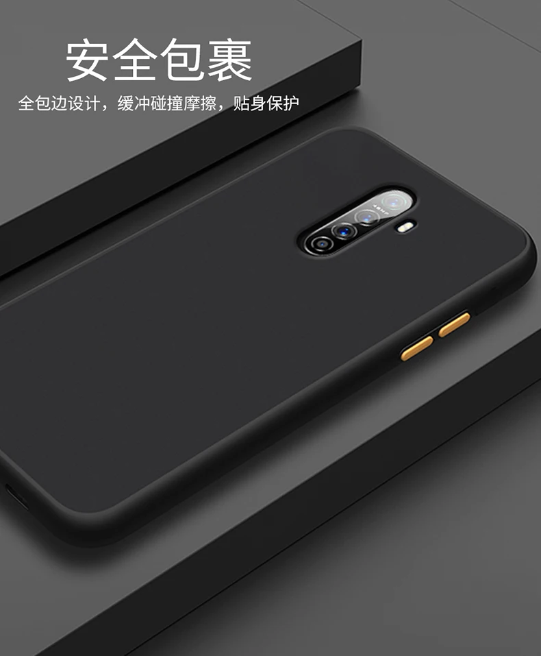 Для OPPO Realme X2 Pro Чехол Жесткий PC Прозрачный матовый тонкий защитный чехол на заднюю панель для OPPO Reno Ace полный чехол для телефона