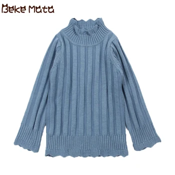 

Baby Turtleneck Cardigan Autumn Solid Toddler Girl Cardigan Long Sleeve Knit Cotton Kids Girls Sweater Warm Children's Clothing