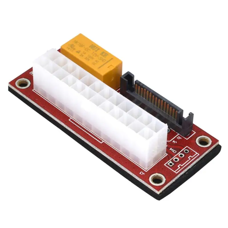 2021 ATX 24Pin To Molex SATA Dual PSU Power Supply Sync Starter Extender Cable Card Add2psu Adapter For BTC Miner Adapter Card-2