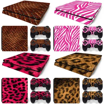 

for ps4 slim skin Pattern Series Decals Skin Vinyl Sticker for PS4 Slim Console & Controller Leopard