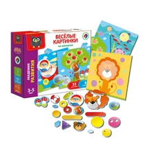 Игра настольная Vladi Toys "Веселые картинки на магнитах"