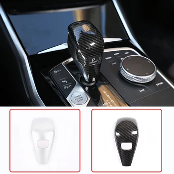 

1 Pcs Carbon Fiber For BMW G20 G28 3 Series 2020 LHD Car Gear Shift Head Trim Sticker Car Accessories