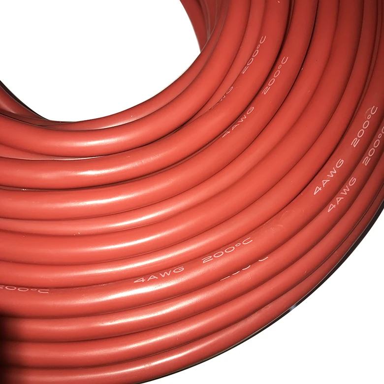 calibre vermelho preto estanhado fio de cobre