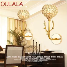 OULALA – applique murale LED en cristal, design contemporain créatif, luminaire décoratif d'intérieur, idéal pour une chambre à coucher ou une maison