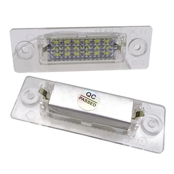 

2 Pcs 18SMD Rear LED Number License Plate Light Lamp For VW Touran /Passat B6 5D /Jetta Candy SKODA Superb 1 3U B5