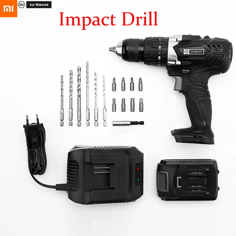 Xiaomi Wiha zu Hause 20V 3In1 Cordless Impact Electric Drill Driver 18+1 Torque 40NM Electric Screw Driver 2 Speed Power Tool - Цвет: 80089C-699