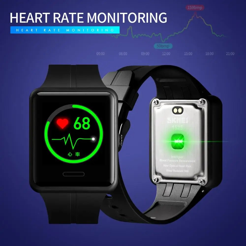 

SKMEI Smart Watch Men Digital Smartwatch Bluetooth Connection Multifunction 3Bar Waterproof Sport Watches Relogio Inteligente