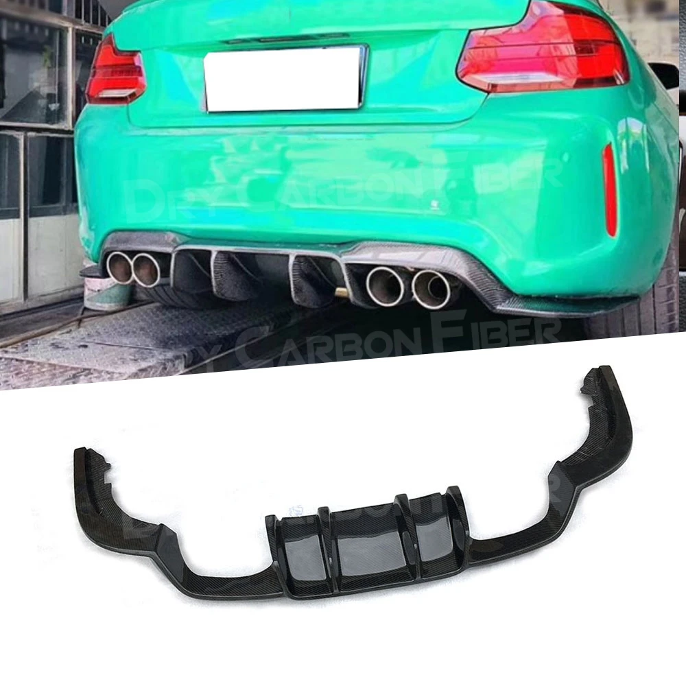 Углеродное волокно/FRP задний диффузор для BMW 2 серии F87 M2 Coupe двери 2016 2018 в стиль