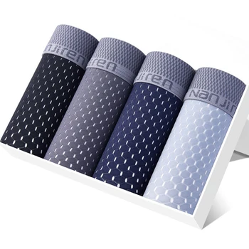 

Ice Silk Men Underwear Boxer Bamboo Ventilate Mesh Boxer Shorts Cool Men's Underpants Super Breathable Sexy Slim Man Panties