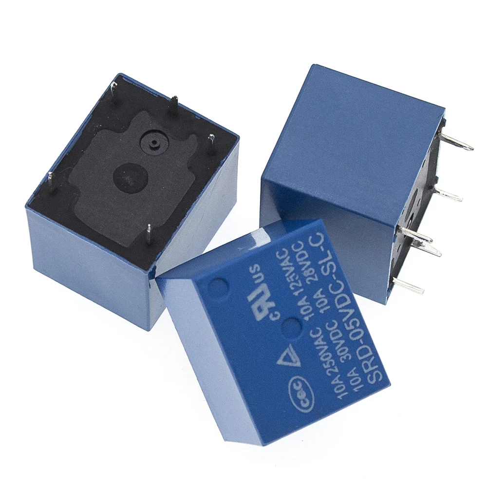 10 шт. DC Мощность реле T73 5 V/12 v/24 v SRD-5VDC-SL-C SRD-12VDC-SL-C SRD-24VDC-SL-CPCB Тип 5Pin